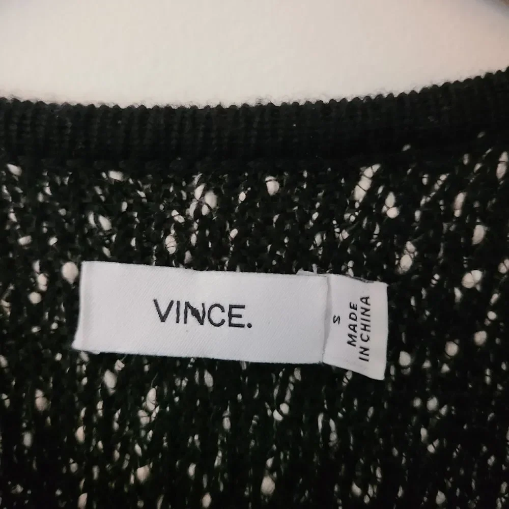 Vince Patchwork Knit Cardigan Sweater Coat Sz Small S